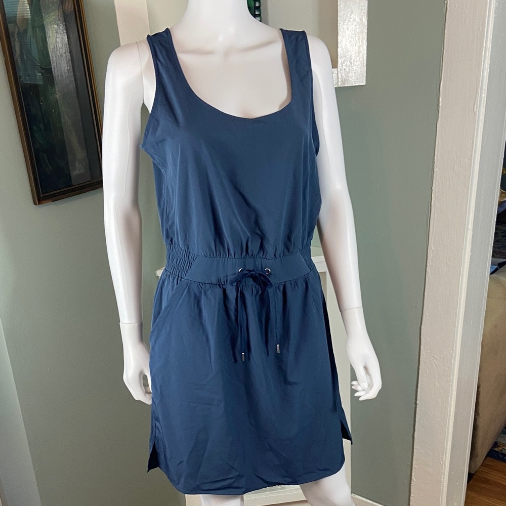 Calia Blue Women's golf lightweight athletic mini Dress medium